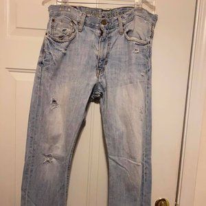 American Eagle like new distressed men's jeans size 33 waist
